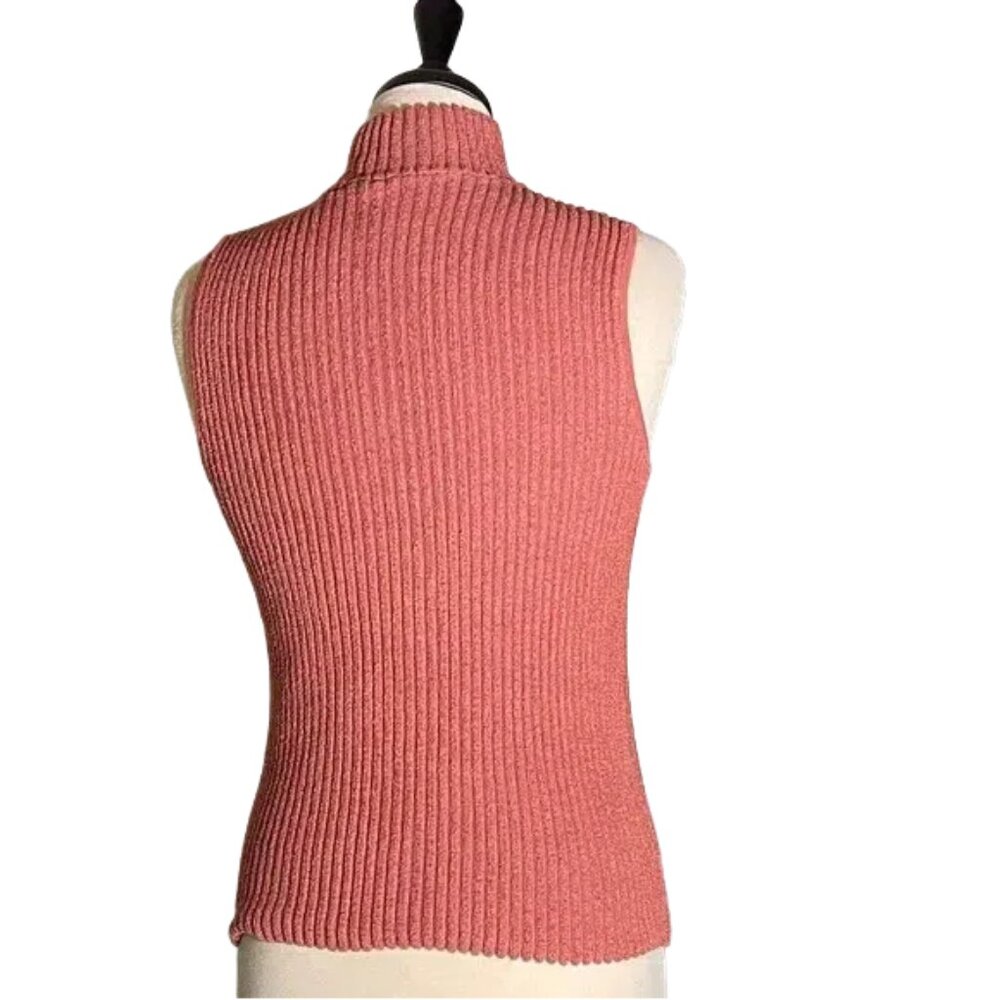 Moth Pink Ribbed Tank Top - Picture 4 of 4